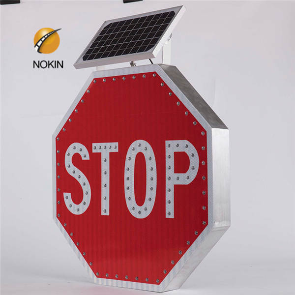 Solar LED Stop Sign 30″ - Traffic Safety Zone